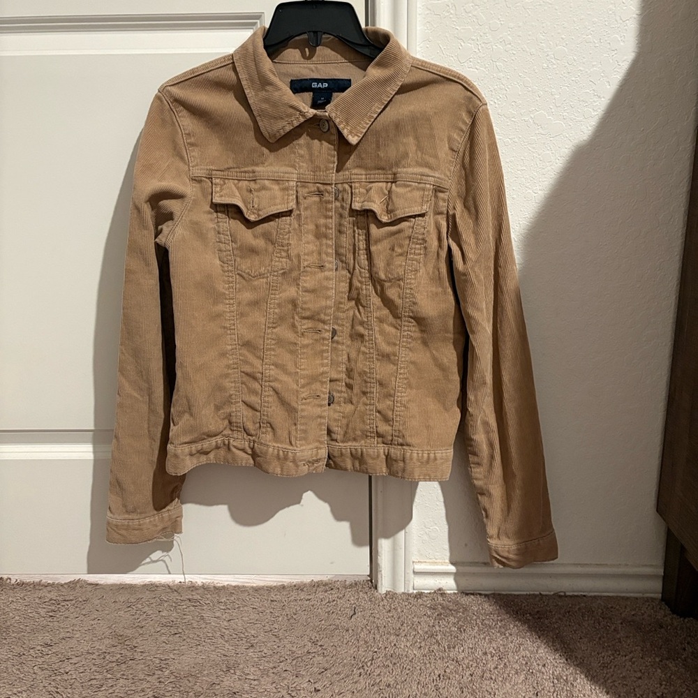 Vintage GAP Women's Brown Corduroy Jacket